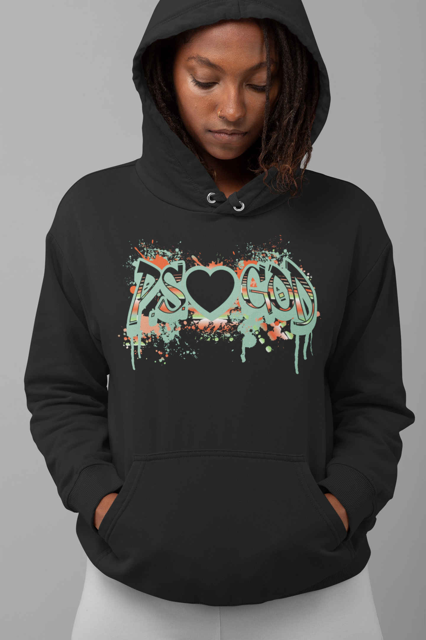 Hoodie PS LOVE GOD Spray
